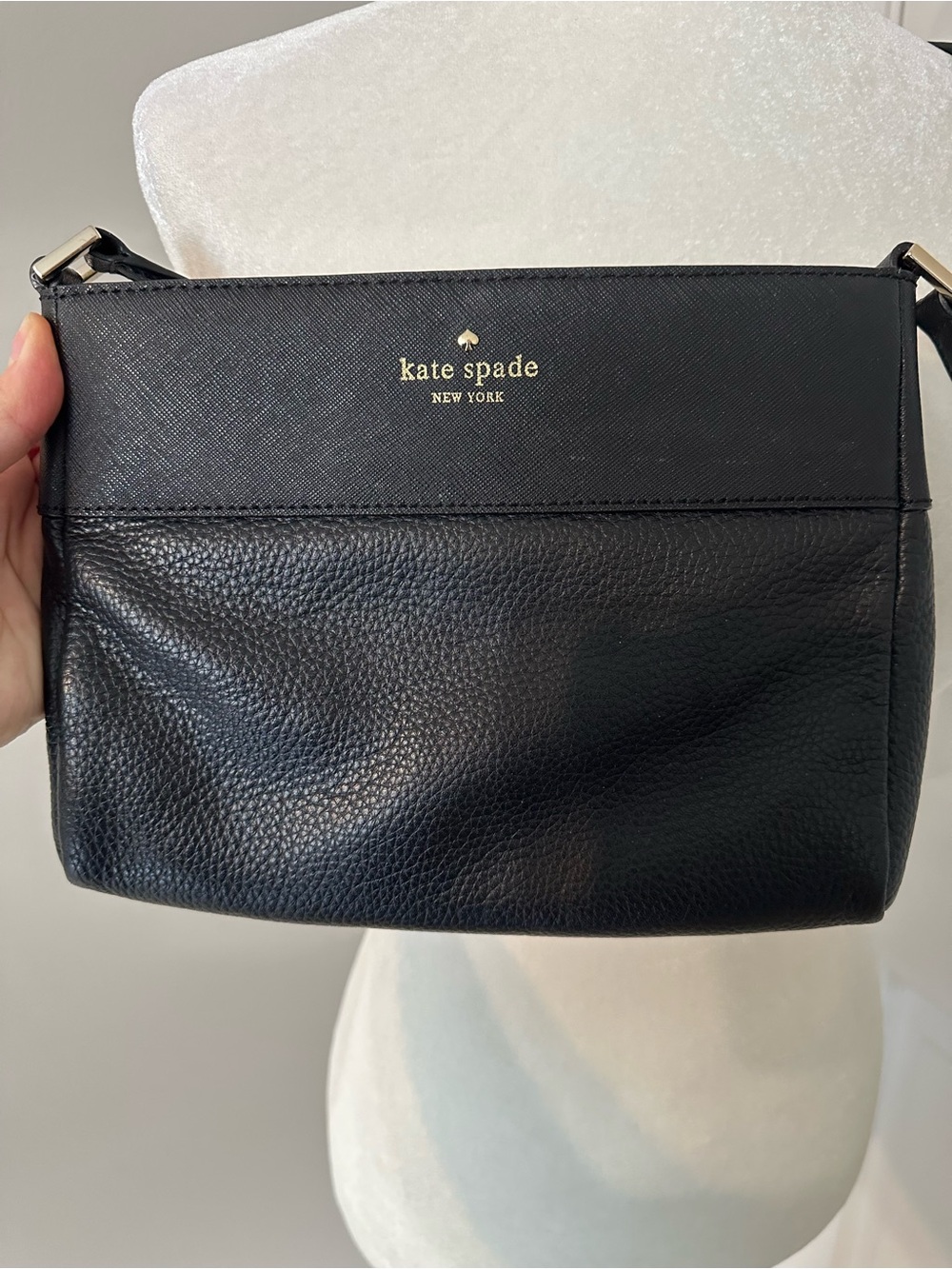 kate spade New York Black Leather Crossbody Bag